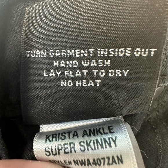 HUDSON Anthropologie‎ Low-Rise Skinny Jeans Women’s 25X28 Black Krista Ankle - Picture 9 of 12